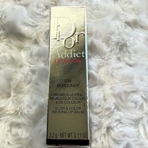 NWT Dior Addict Lip Glow in 035 Burgundy